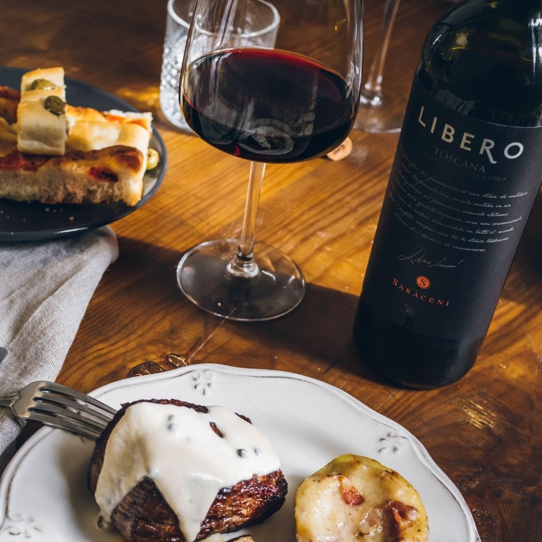 Libero Toscana IGT Red Wine, 750ml, 13% ABV Saraceni Wines